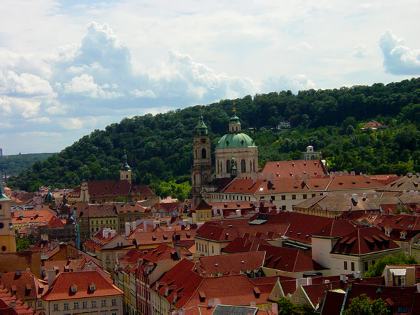 view from the prague castle
